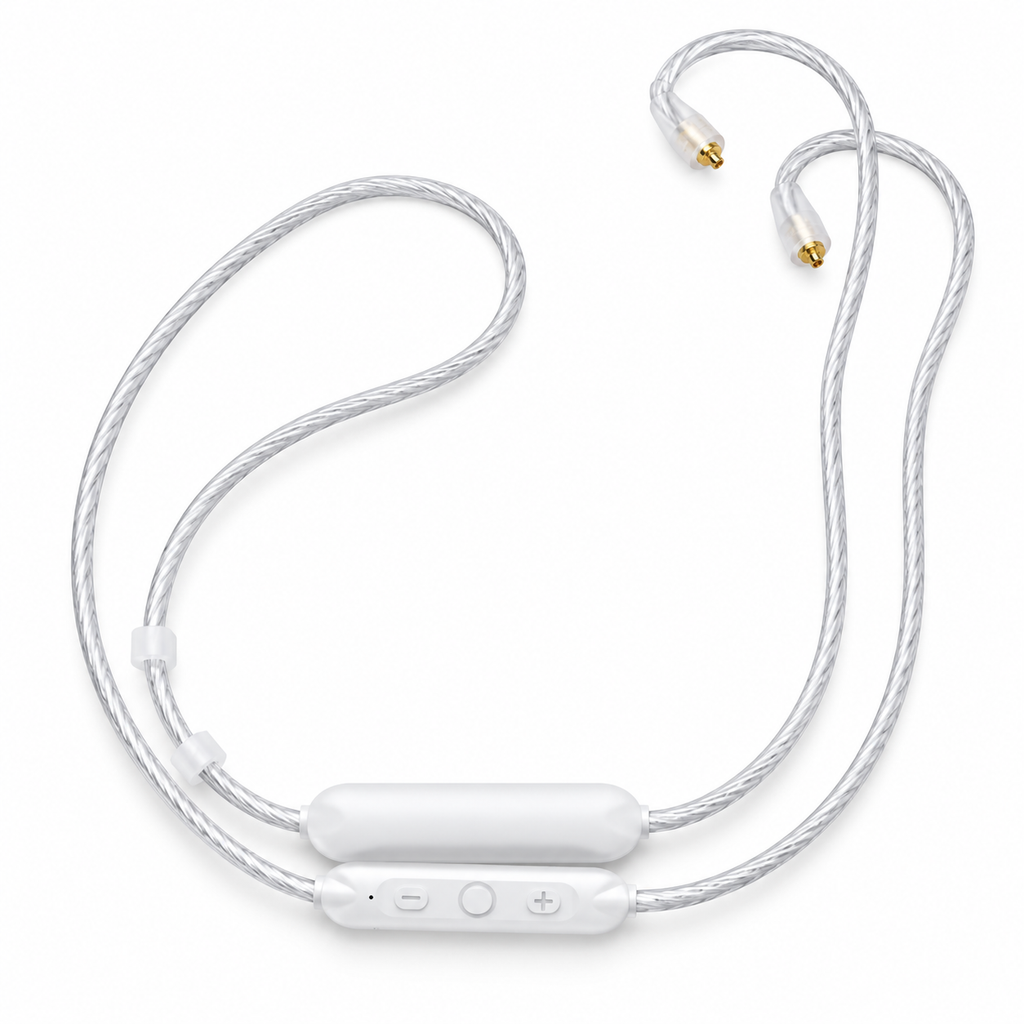 QCC5181 Bluetooth 6.0 IEM upgrade cable on white background