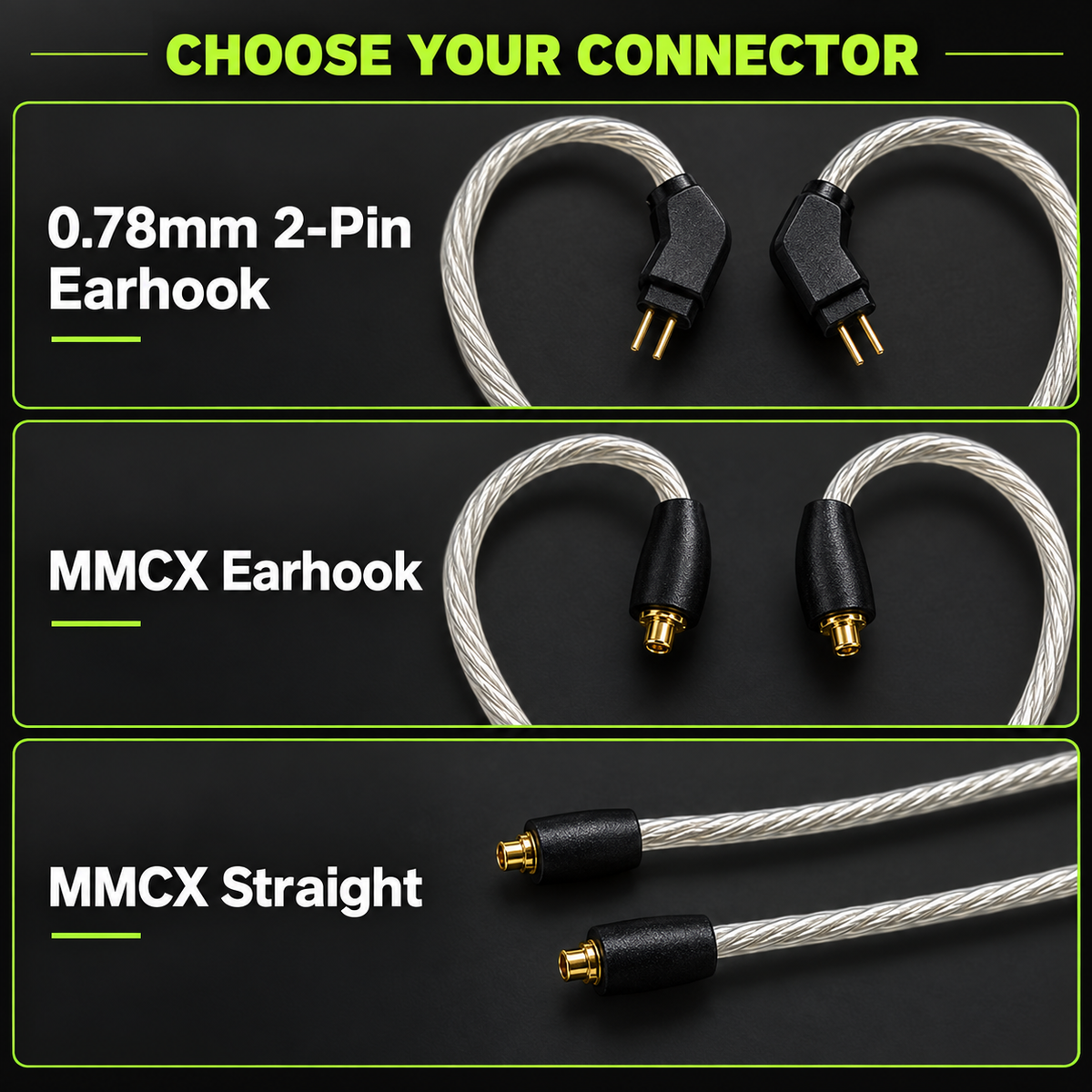 0.78mm 2-Pin and MMCX connector selection guide