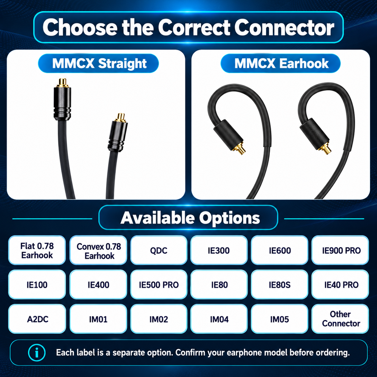 QCC5181 Bluetooth-Compatible 5.4 Wireless Module with LDAC, aptX Voice, cVc 10.0 HD Mic, MMCX 2-Pin 0.78 Earphone Detachable IEM Cable