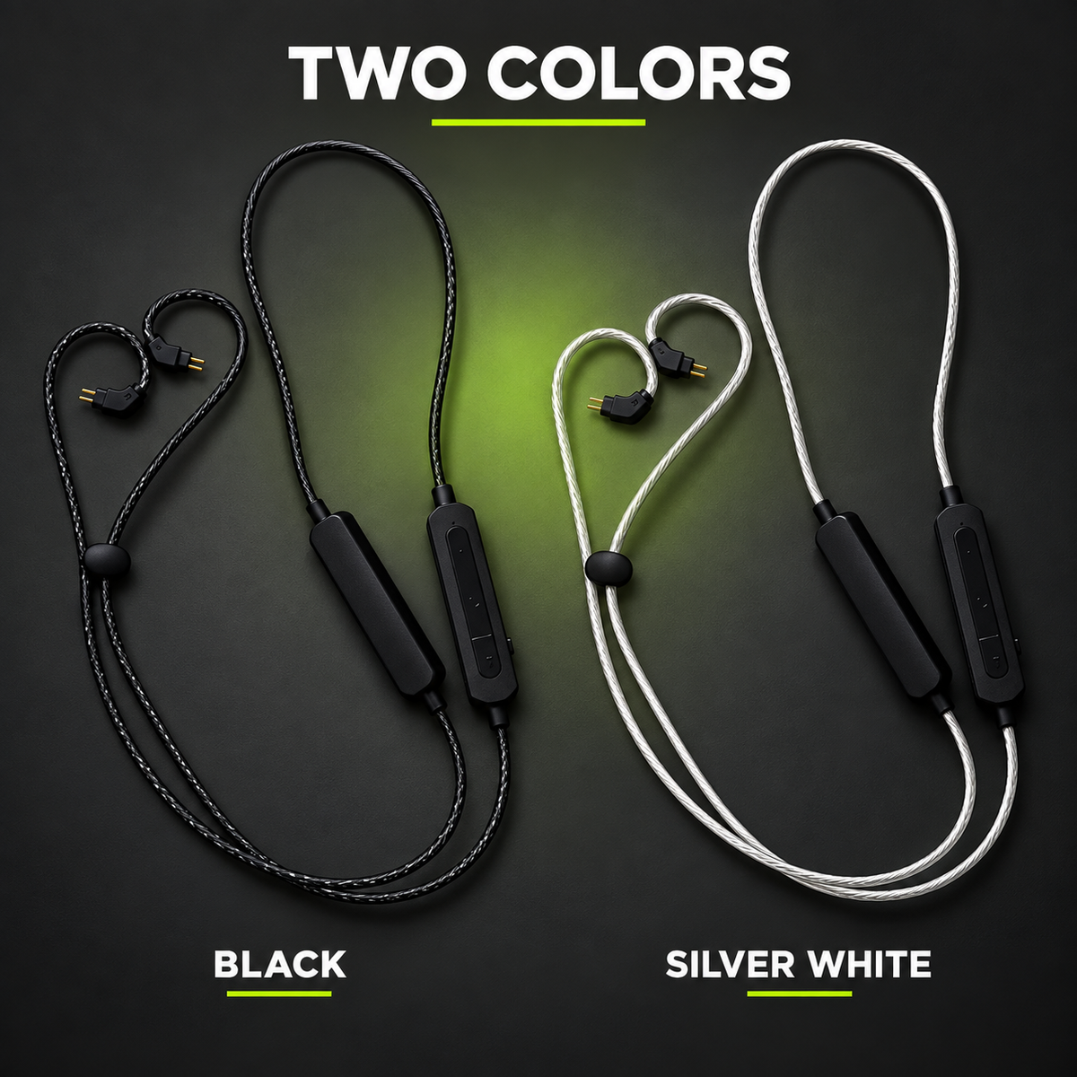 Black and silver white color options