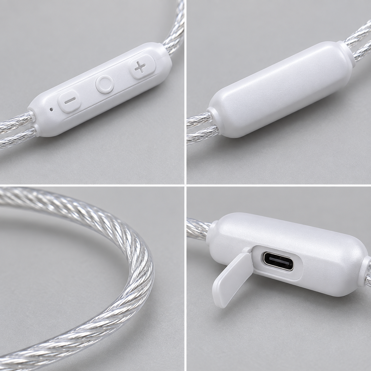 Bluetooth IEM cable controls and Type-C charging details