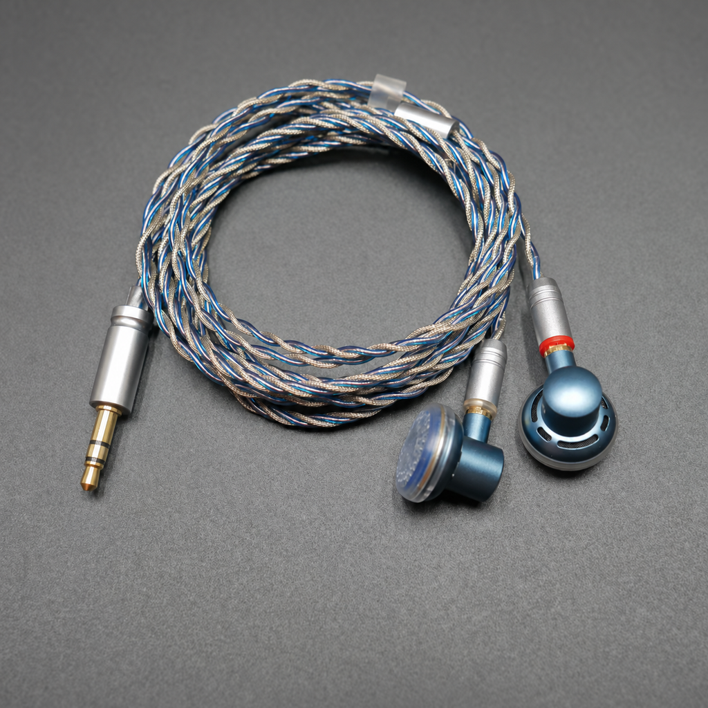 300Ω HiFi Flathead Earbuds with Detachable MMCX Cable – 3.5mm / 4.4mm Balanced