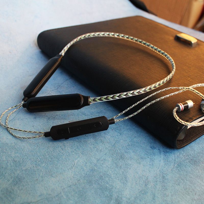 Silver green QCC5181 dual-battery Bluetooth IEM cable