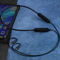 Black QCC5181 single-battery Bluetooth IEM cable